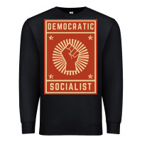 Black democratic socialist Premium Sweatshirt - linhVisuals