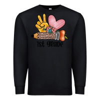 Black peace love 1st grade Premium Sweatshirt - JahusDesignShop