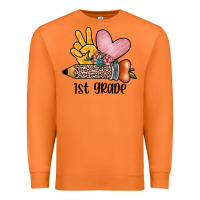 Carrot peace love 1st grade Premium Sweatshirt - JahusDesignShop
