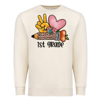 Sandshell peace love 1st grade Premium Sweatshirt - JahusDesignShop