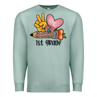 Seafoam peace love 1st grade Premium Sweatshirt - JahusDesignShop