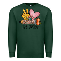Sports Green peace love 1st grade Premium Sweatshirt - JahusDesignShop