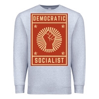 Heather Grey democratic socialist Premium Sweatshirt - linhVisuals