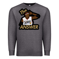 Charcoal Heather sixers the answer Premium Sweatshirt - linhVisuals