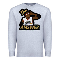 Heather Grey sixers the answer Premium Sweatshirt - linhVisuals