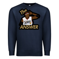 Navy sixers the answer Premium Sweatshirt - linhVisuals