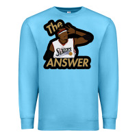Ocean Blue sixers the answer Premium Sweatshirt - linhVisuals