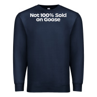 Navy womens not 100 sold on goose v neck t shirt Premium Sweatshirt - linhVisuals