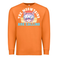 Carrot skiing t  shirt ski goggles cat the meowtains are calling skier winter Premium Sweatshirt - linhVisuals