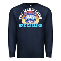 Skiing T  Shirt Ski Goggles Cat The Meowtains Are Calling Skier Winter Premium Sweatshirt | Teevron