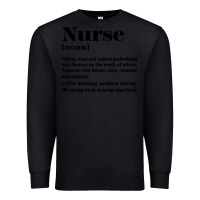 Black nurse Premium Sweatshirt - linhVisuals