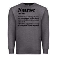 Charcoal Heather nurse Premium Sweatshirt - linhVisuals