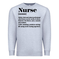 Heather Grey nurse Premium Sweatshirt - linhVisuals