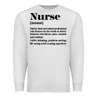 Oatmeal Heather nurse Premium Sweatshirt - linhVisuals