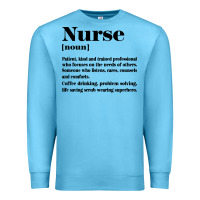 Ocean Blue nurse Premium Sweatshirt - linhVisuals