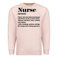 Pale Pink nurse Premium Sweatshirt - linhVisuals