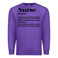 Purple nurse Premium Sweatshirt - linhVisuals