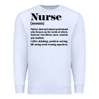 White nurse Premium Sweatshirt - linhVisuals