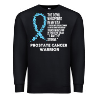 Black prostate cancer t  shirt the devil  prostate cancer awareness support Premium Sweatshirt - linhVisuals