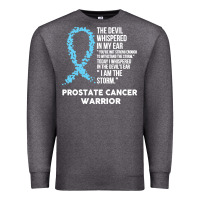 Charcoal Heather prostate cancer t  shirt the devil  prostate cancer awareness support Premium Sweatshirt - linhVisuals