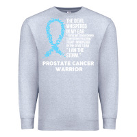 Heather Grey prostate cancer t  shirt the devil  prostate cancer awareness support Premium Sweatshirt - linhVisuals