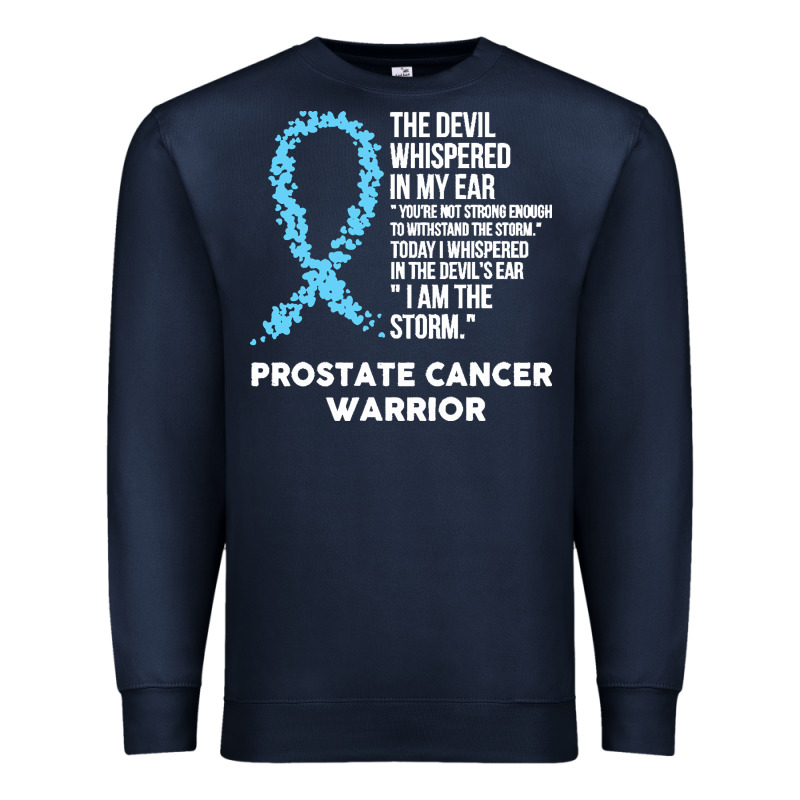 Prostate Cancer T  Shirt The Devil  Prostate Cancer Awareness Support Premium Sweatshirt by linhVisuals | Teevron