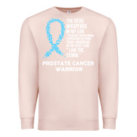 Pale Pink prostate cancer t  shirt the devil  prostate cancer awareness support Premium Sweatshirt - linhVisuals