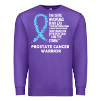Purple prostate cancer t  shirt the devil  prostate cancer awareness support Premium Sweatshirt - linhVisuals