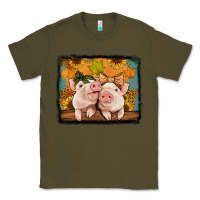 Army Green fall pigs Classic Tee - Jasminsmagicworld