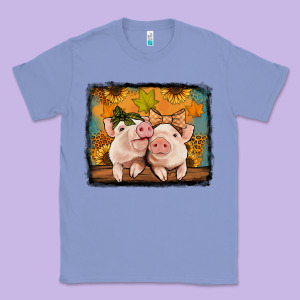 Fall Pigs Classic Tee Designed By Jasminsmagicworld