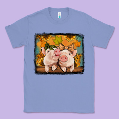 Fall Pigs Classic Tee Designed By Jasminsmagicworld