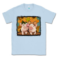 Dusty Blue fall pigs Classic Tee - Jasminsmagicworld