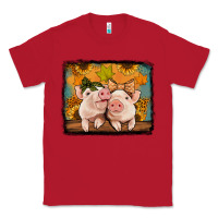 Red fall pigs Classic Tee - Jasminsmagicworld