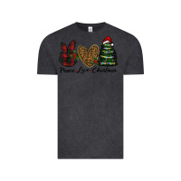 Vintage Black peace love christmas Vintage Tee - RanaPortraitStore