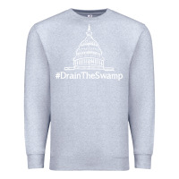 Heather Grey drain  swamp Premium Sweatshirt - linhVisuals