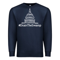 Navy drain  swamp Premium Sweatshirt - linhVisuals