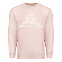 Pale Pink drain  swamp Premium Sweatshirt - linhVisuals