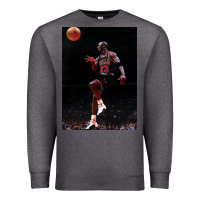 Charcoal Heather Michael JorDunk Premium Sweatshirt - linhVisuals