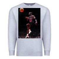 Heather Grey Michael JorDunk Premium Sweatshirt - linhVisuals