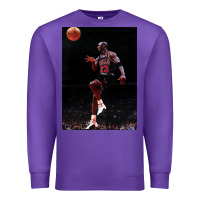 Purple Michael JorDunk Premium Sweatshirt - linhVisuals