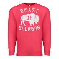 Cardinal beast of bourbon drinking whiskey design bison buffalo party t shirt Premium Sweatshirt - linhVisuals