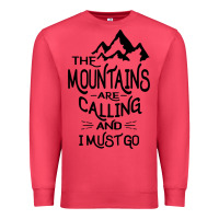 Cardinal the mountains are calling and i must go   black Premium Sweatshirt - linhVisuals