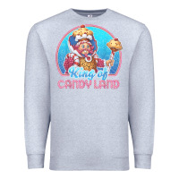 Heather Grey candy land king of candy land portrait t shirt Premium Sweatshirt - linhVisuals