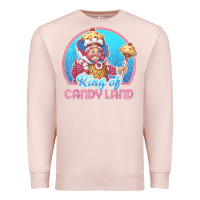 Pale Pink candy land king of candy land portrait t shirt Premium Sweatshirt - linhVisuals