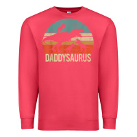 Cardinal daddy dinosaur daddysaurus 3 three kids xmas christmas gift t shirt Premium Sweatshirt - linhVisuals