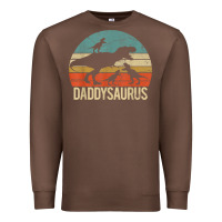 Chestnut daddy dinosaur daddysaurus 3 three kids xmas christmas gift t shirt Premium Sweatshirt - linhVisuals