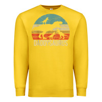 Lemon daddy dinosaur daddysaurus 3 three kids xmas christmas gift t shirt Premium Sweatshirt - linhVisuals