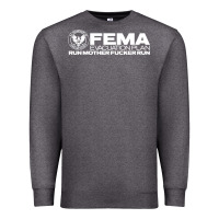 Charcoal Heather fema evacuation plan Premium Sweatshirt - linhVisuals