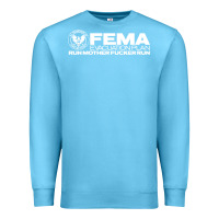 Ocean Blue fema evacuation plan Premium Sweatshirt - linhVisuals