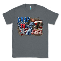 Charcoal Heather Born to be free Classic Tee - CowGirlArtShop